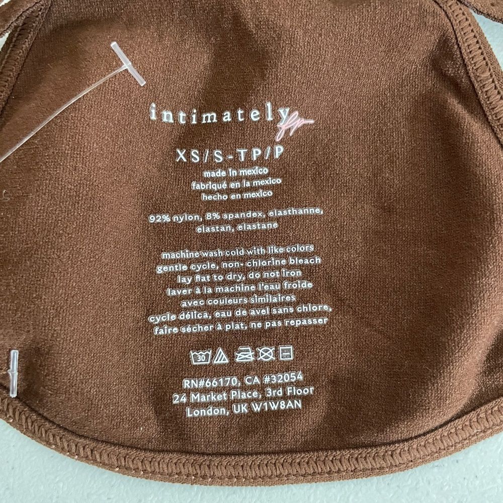 Free People Party In The Back Brown Bralette Size XS/S New - Picture 7 of 7